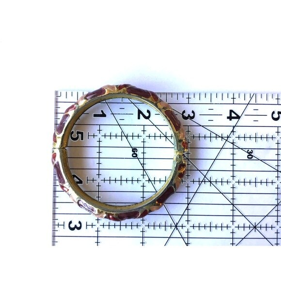 Pink and Purple Cloisonné Bracelet - Picture 4 of 4